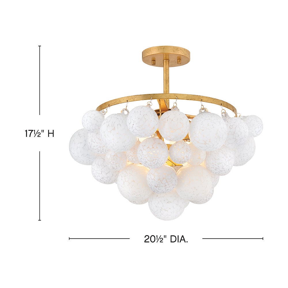Marabel Medium Semi-Flush Mount