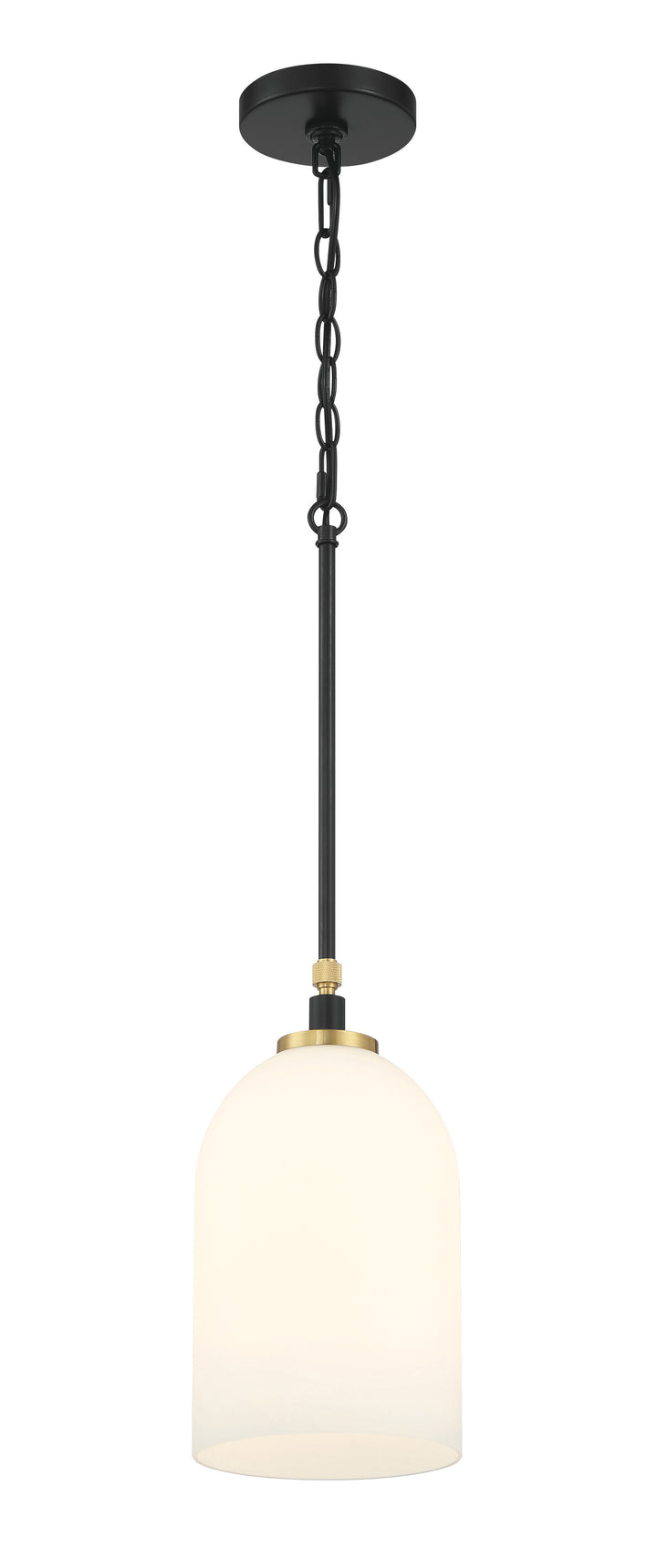 Council Pendant in Flat Black/Satin Brass by Craftmade