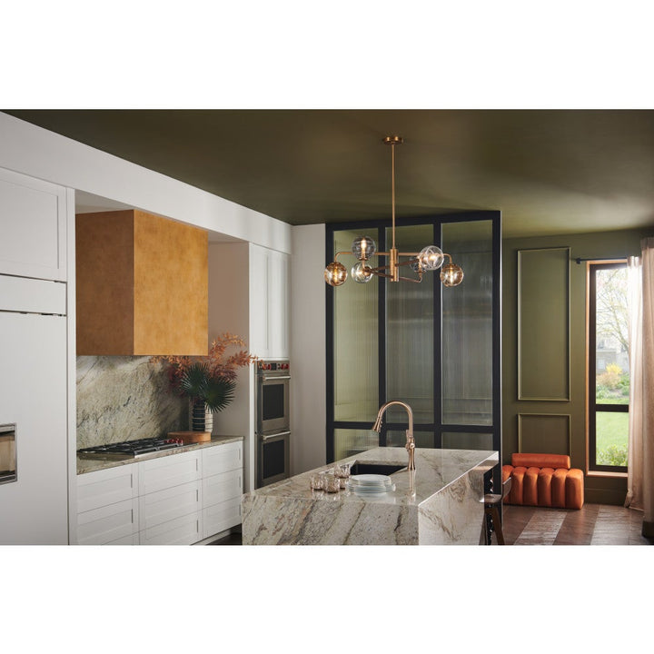 Oberon Large Adjustable Single Tier Chandelier
