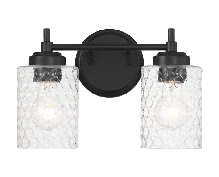 Claire Vanity Light in Flat Black by Craftmade