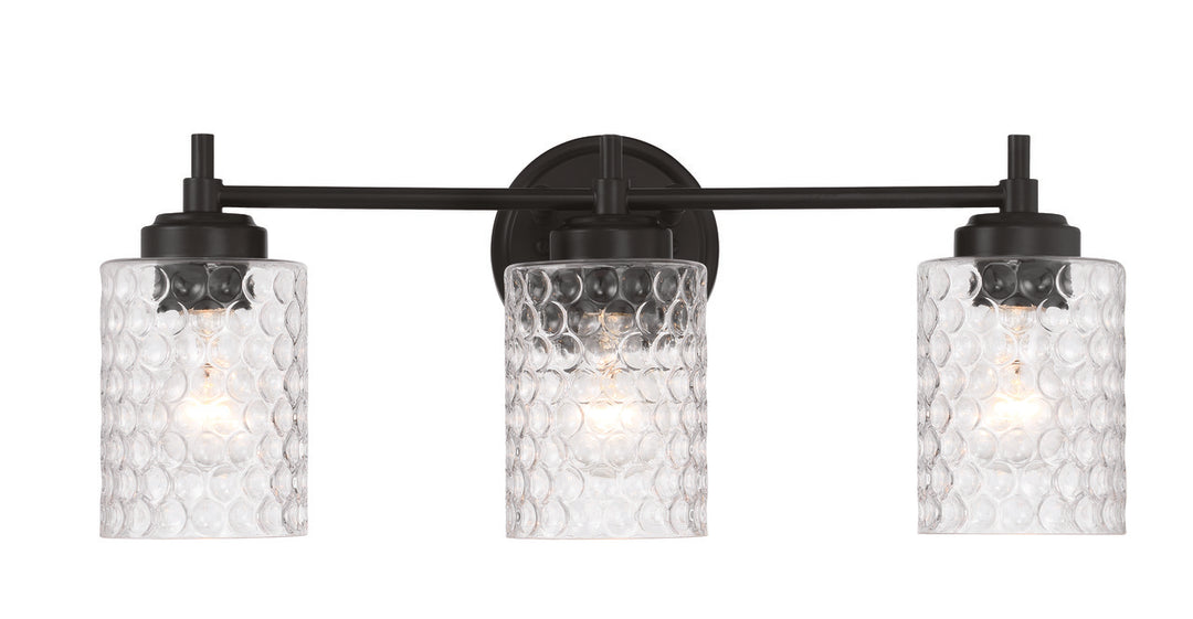 Claire Vanity Light in Flat Black by Craftmade
