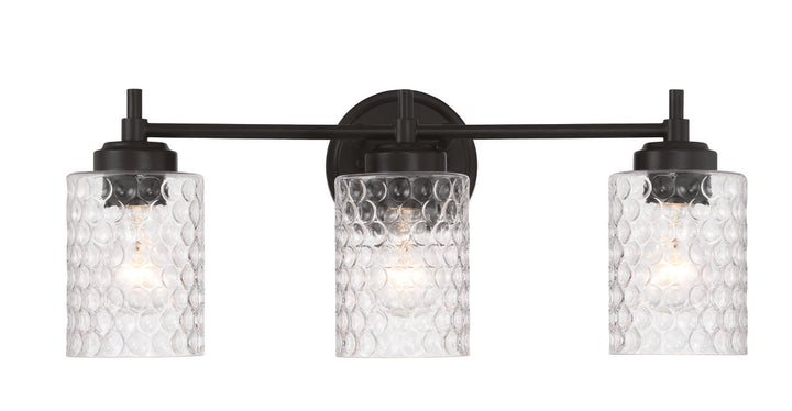 Claire Vanity Light in Flat Black by Craftmade