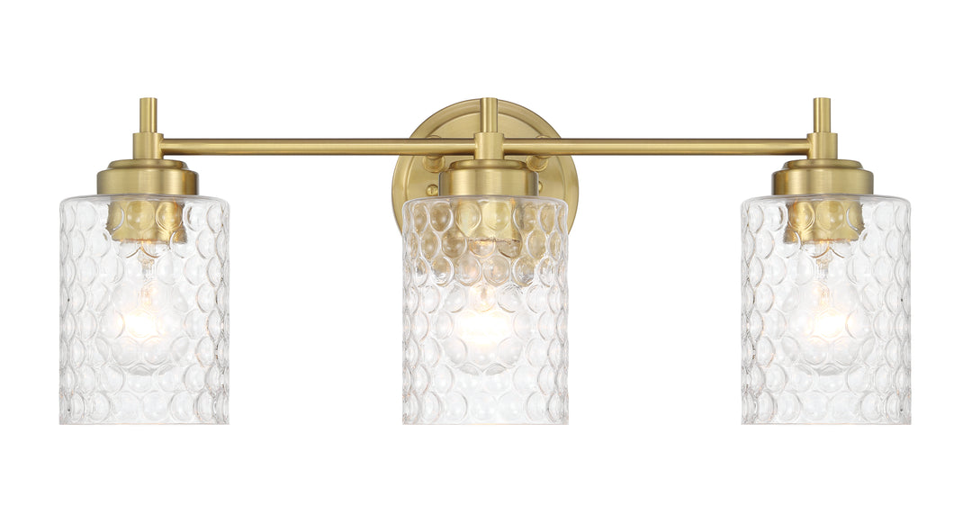 Claire Vanity Light in Satin Brass by Craftmade