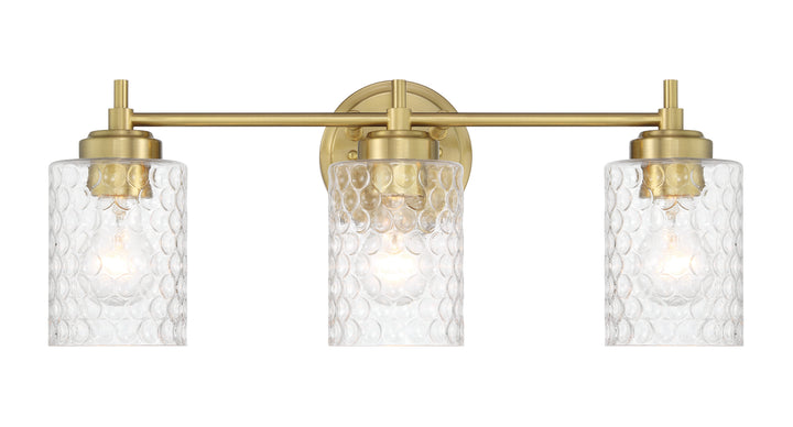 Claire Vanity Light in Satin Brass by Craftmade