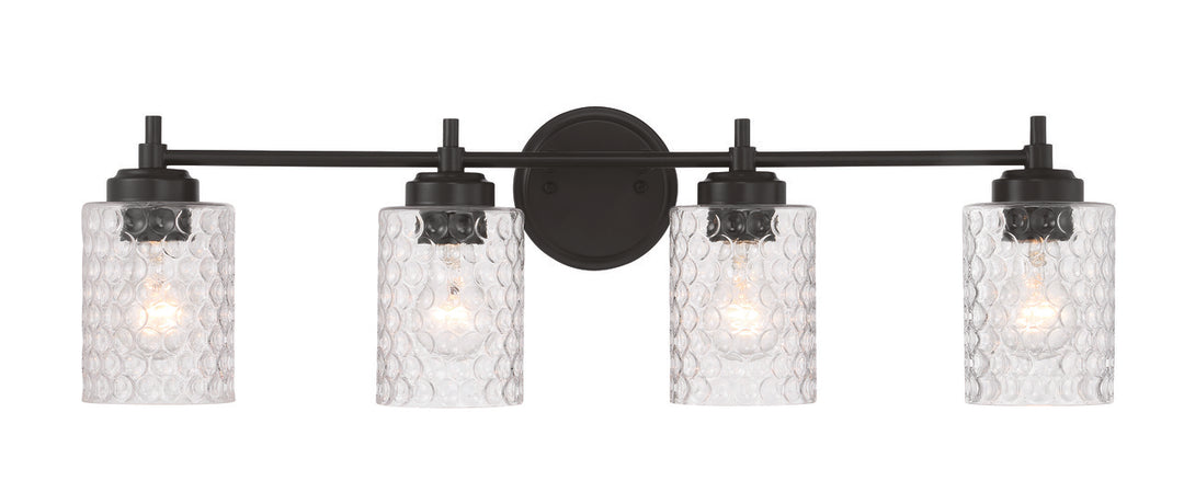 Claire Vanity Light in Flat Black by Craftmade