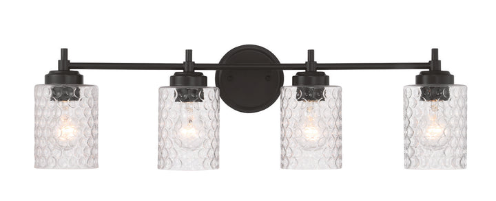 Claire Vanity Light in Flat Black by Craftmade