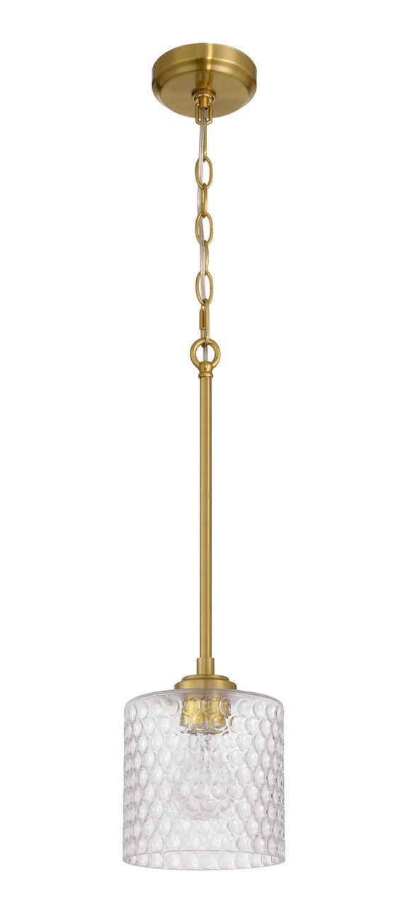 Claire Pendant in Satin Brass by Craftmade