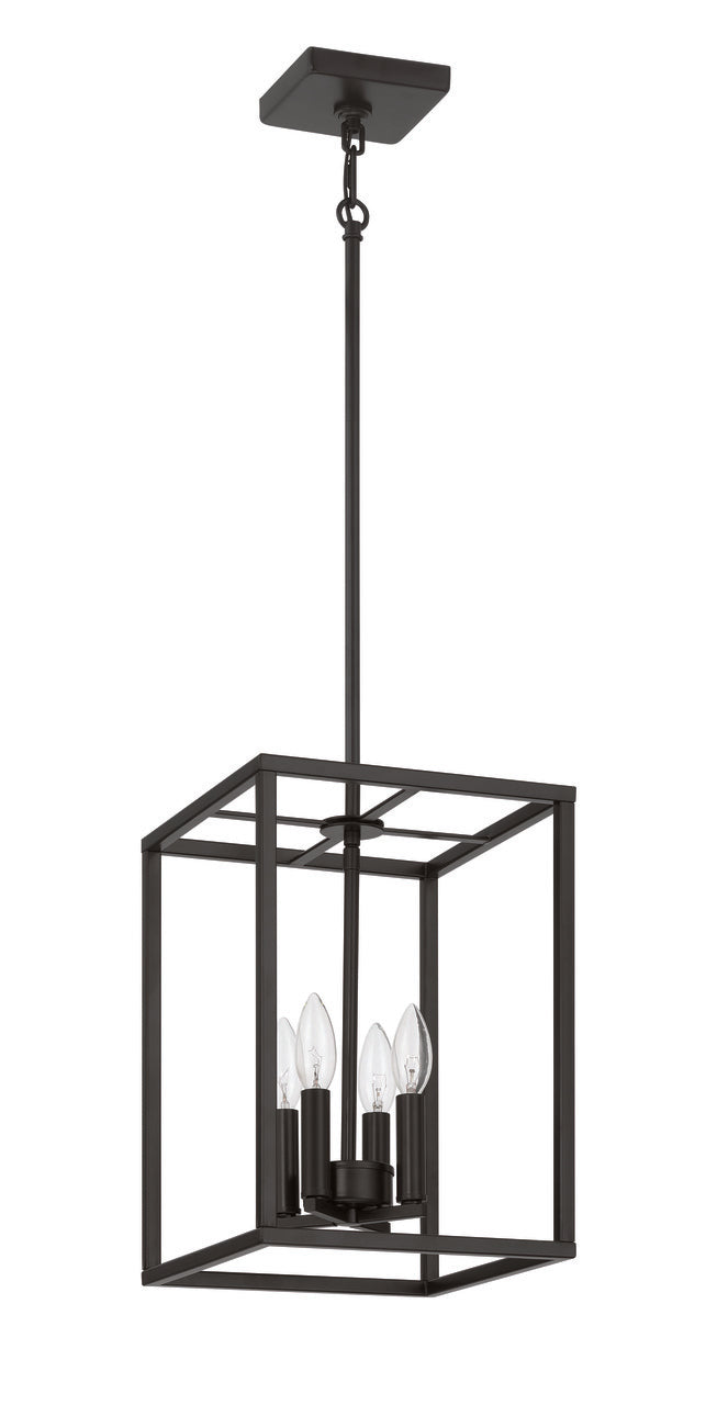 Signature Foyer Pendant in Flat Black by Craftmade