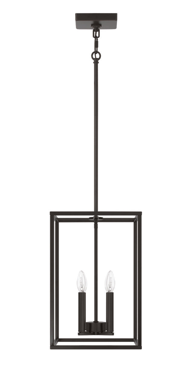 Signature Foyer Pendant in Flat Black by Craftmade
