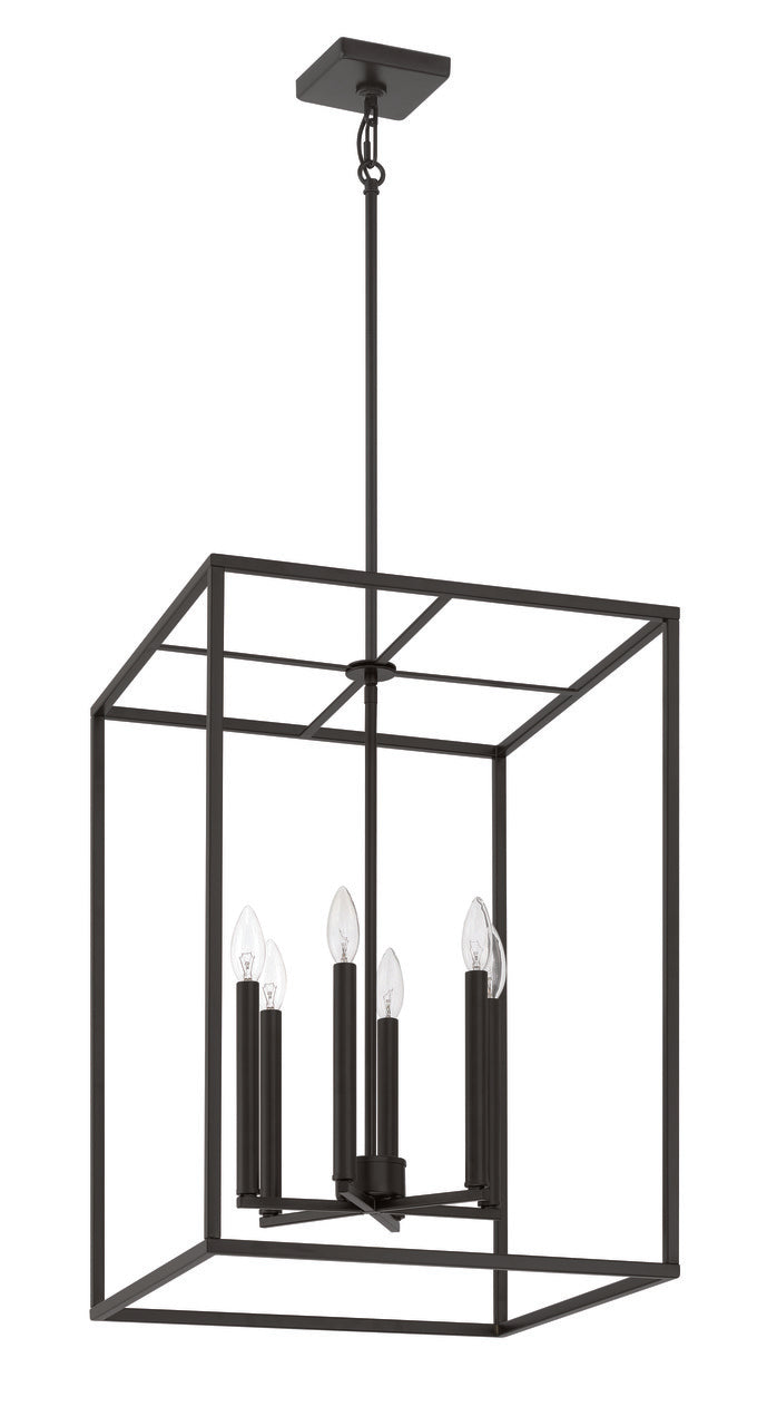 Signature Foyer Pendant in Flat Black by Craftmade