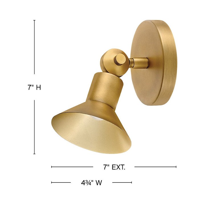 Dom Small Adjustable LED Sconce