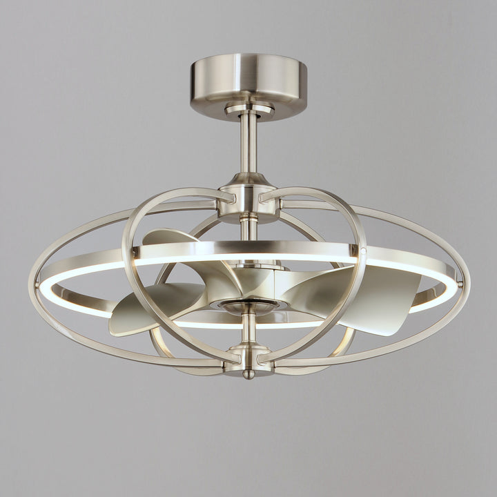 Corona WiFi-enabled LED Fandelight Satin Nickel alternate view