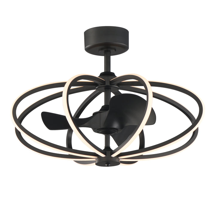 Solstice 8-Light WiFi-enabled LED Fandelight Black