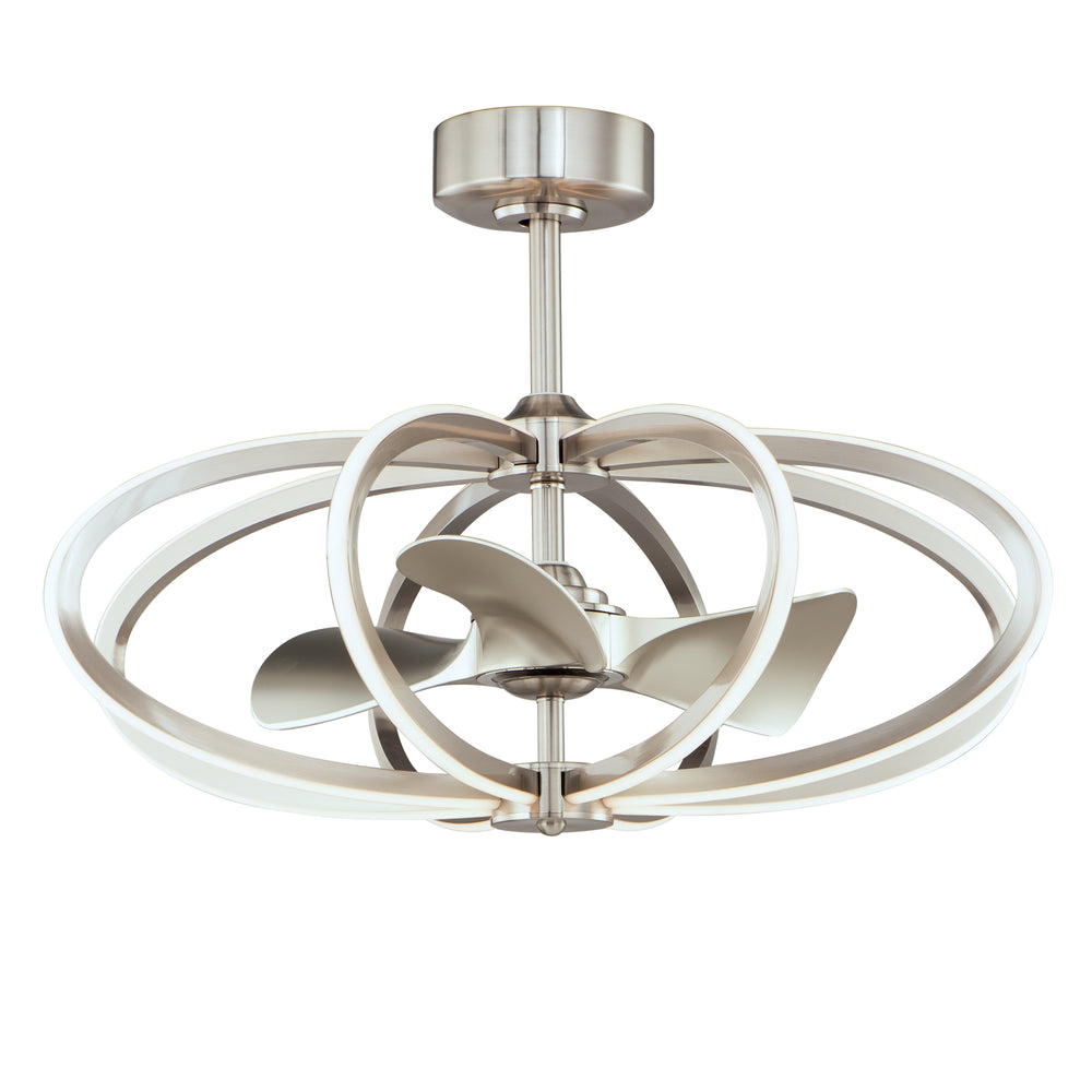 Solstice 8-Light WiFi-enabled LED Fandelight Satin Nickel