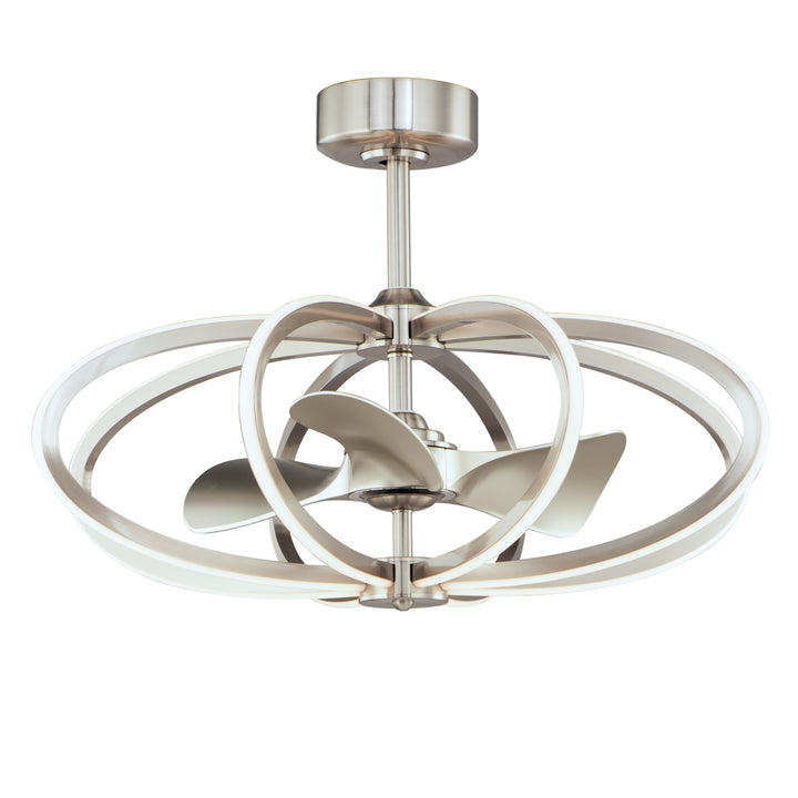 Solstice 8-Light WiFi-enabled LED Fandelight Satin Nickel