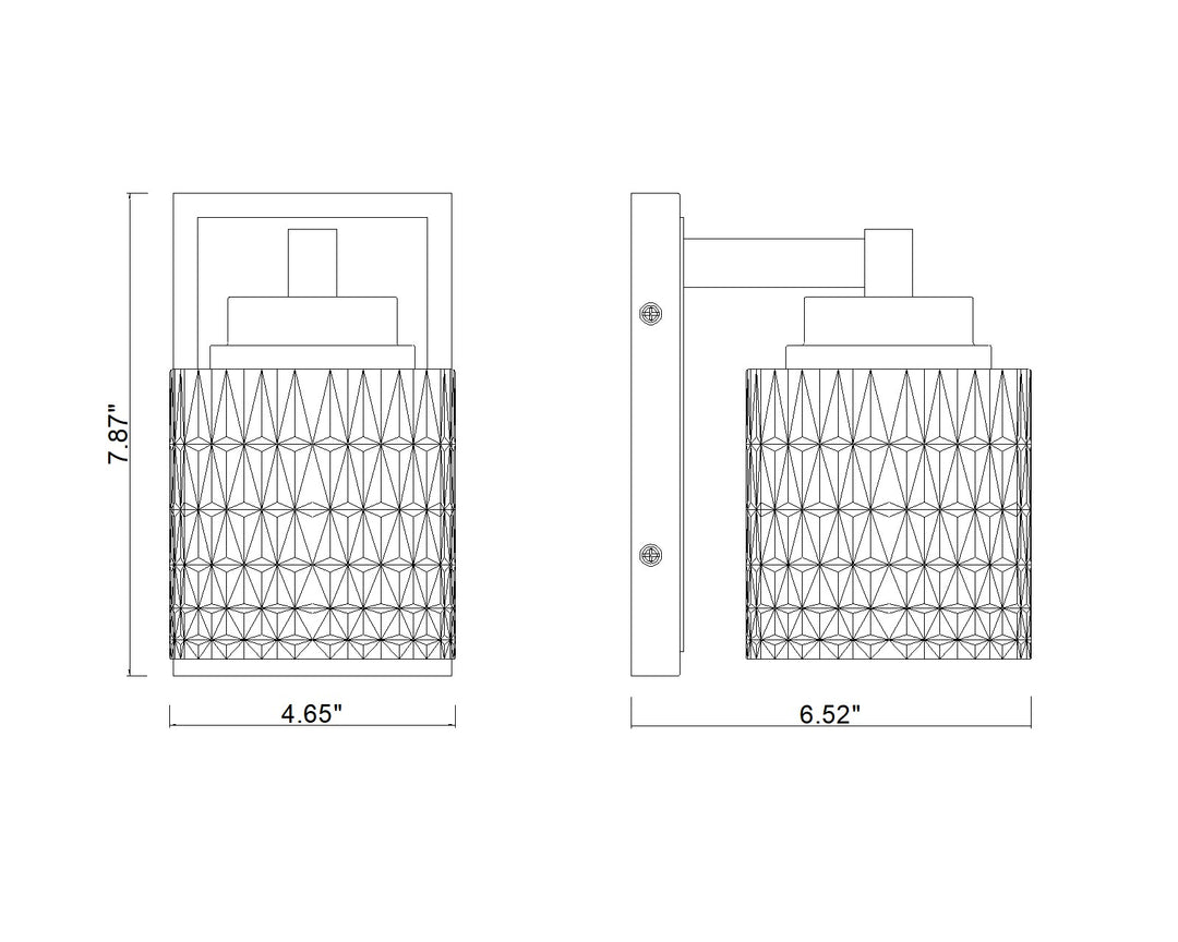 Jacqueline - 1 Light Wall Sconce
