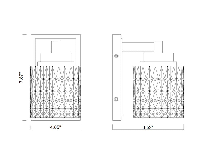 Jacqueline - 1 Light Wall Sconce