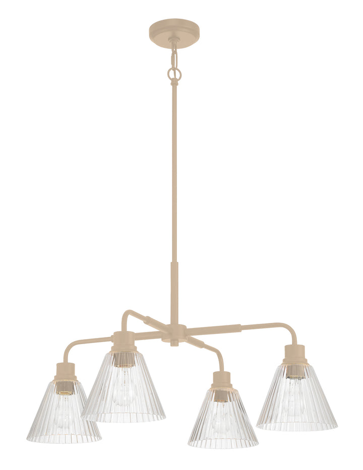 Pleated Chandelier in Premium Bronze by Craftmade