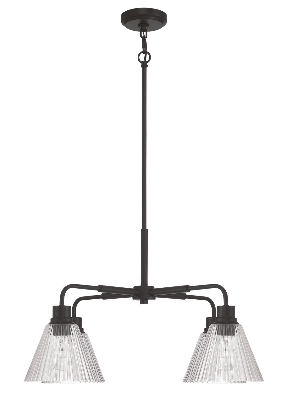 Pleated Chandelier by Craftmade - view 2