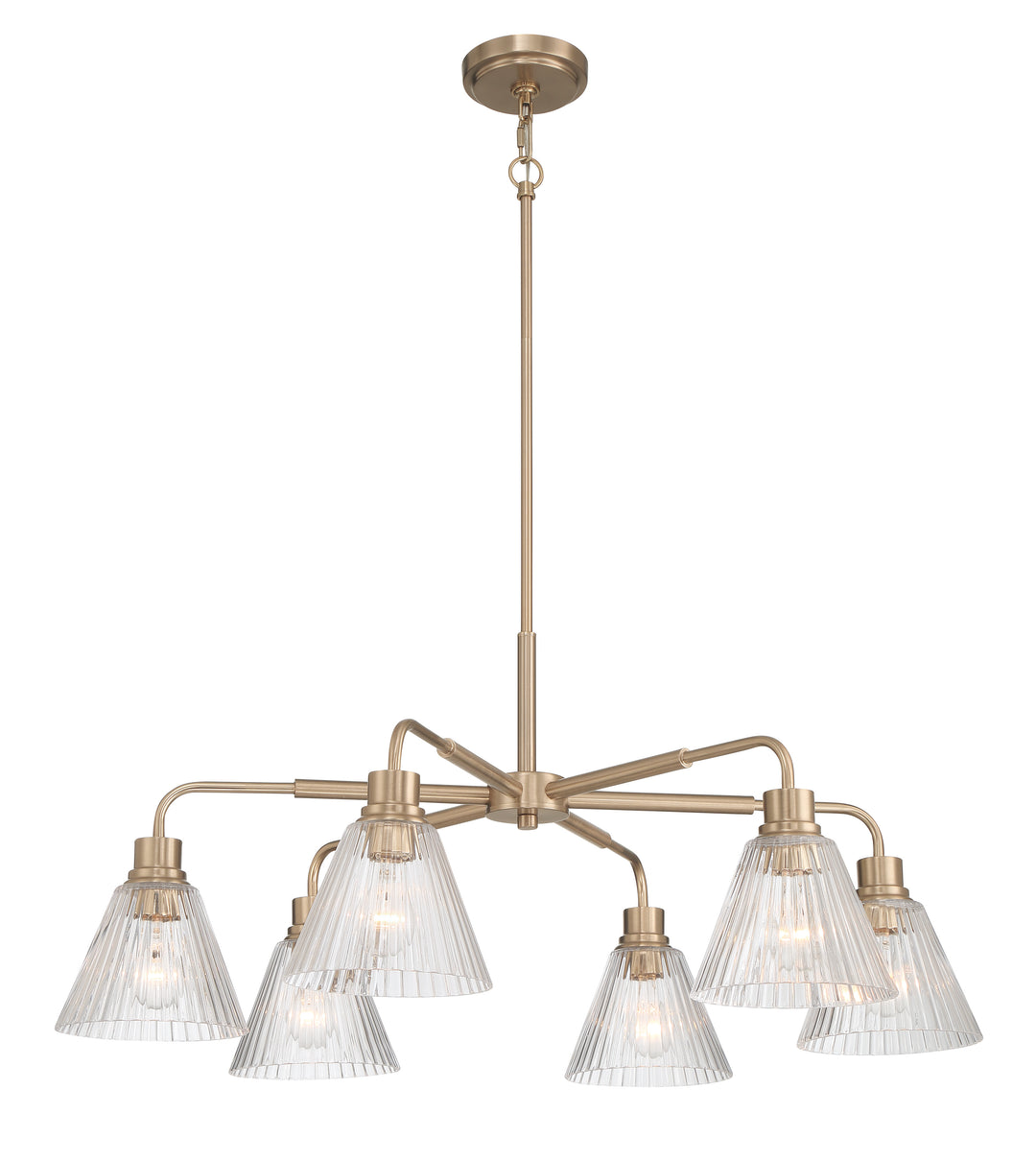 Pleated Chandelier by Craftmade - view 13