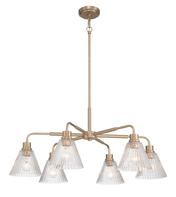 Pleated Chandelier by Craftmade - view 13