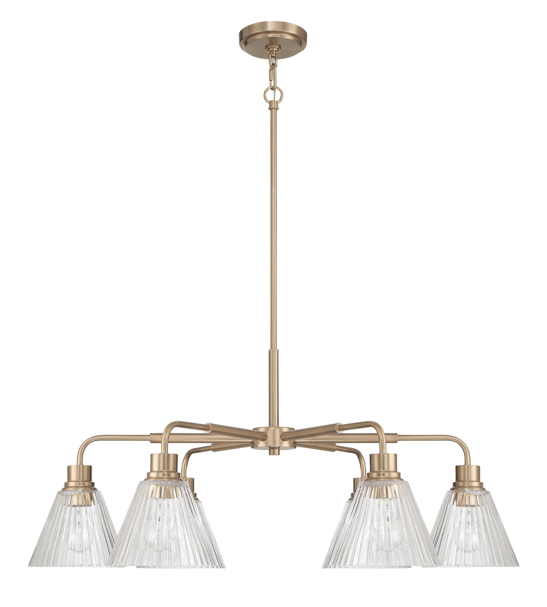 Pleated Chandelier by Craftmade - view 11