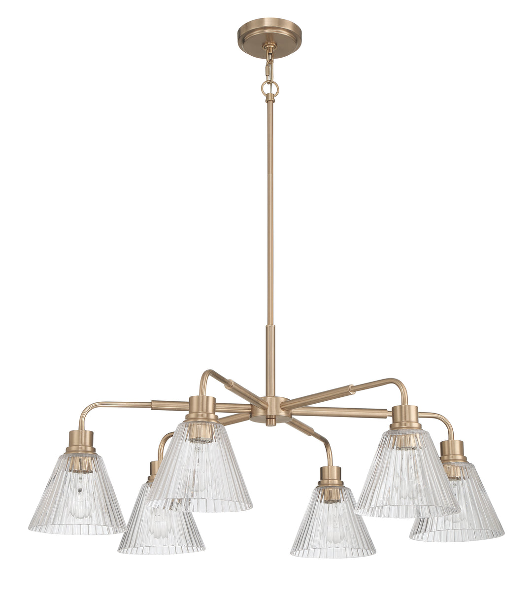 Pleated Chandelier by Craftmade - view 12
