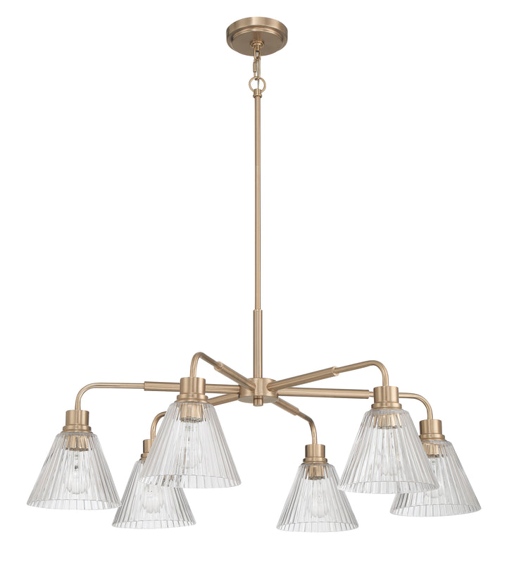 Pleated Chandelier by Craftmade - view 12