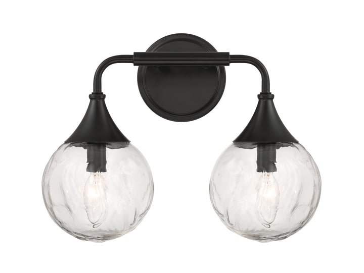 Reflection Vanity Light in Flat Black by Craftmade