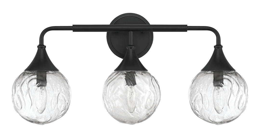 Reflection Vanity Light in Flat Black by Craftmade
