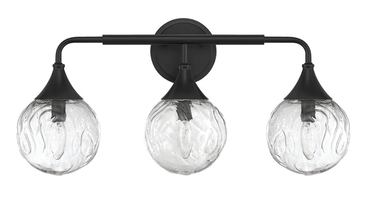 Reflection Vanity Light in Flat Black by Craftmade