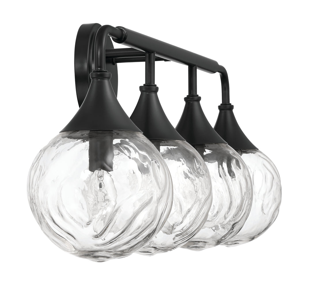 Reflection Vanity Light in Flat Black by Craftmade
