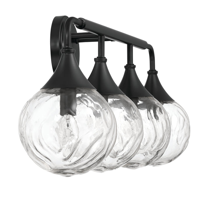 Reflection Vanity Light in Flat Black by Craftmade