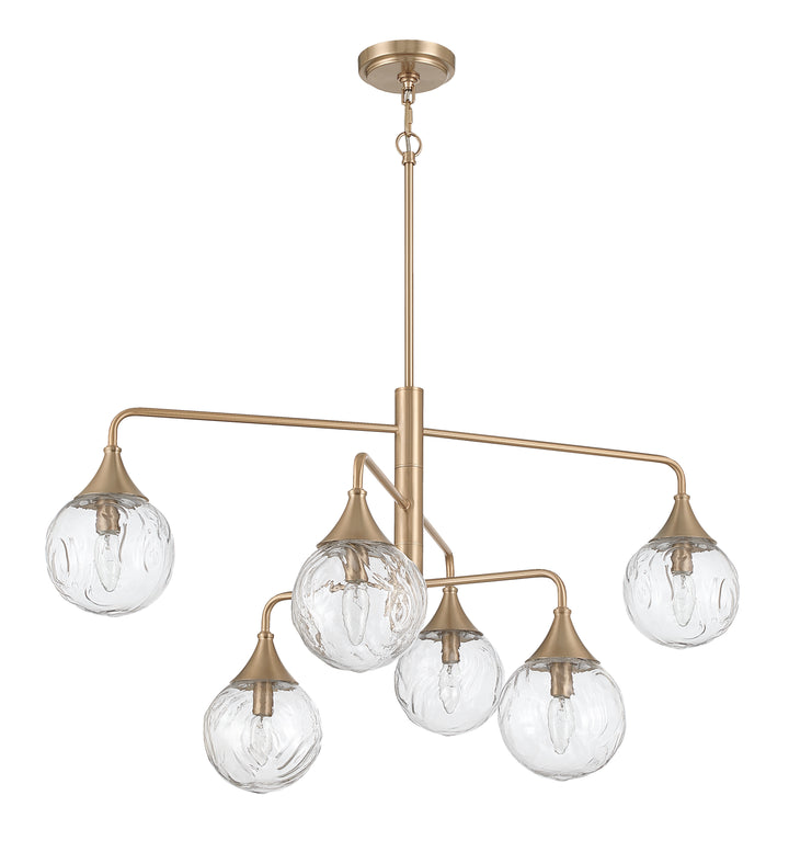 Reflection 6-Light Chandelier in Premium Bronze by Craftmade