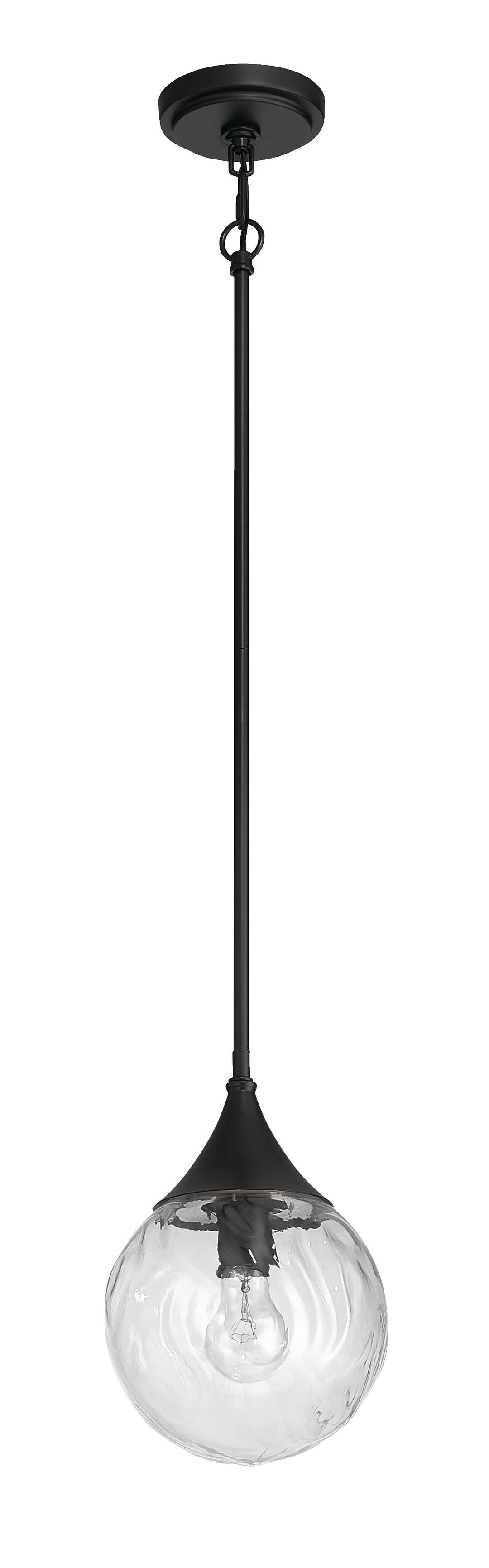 Reflection Pendant in Flat Black by Craftmade