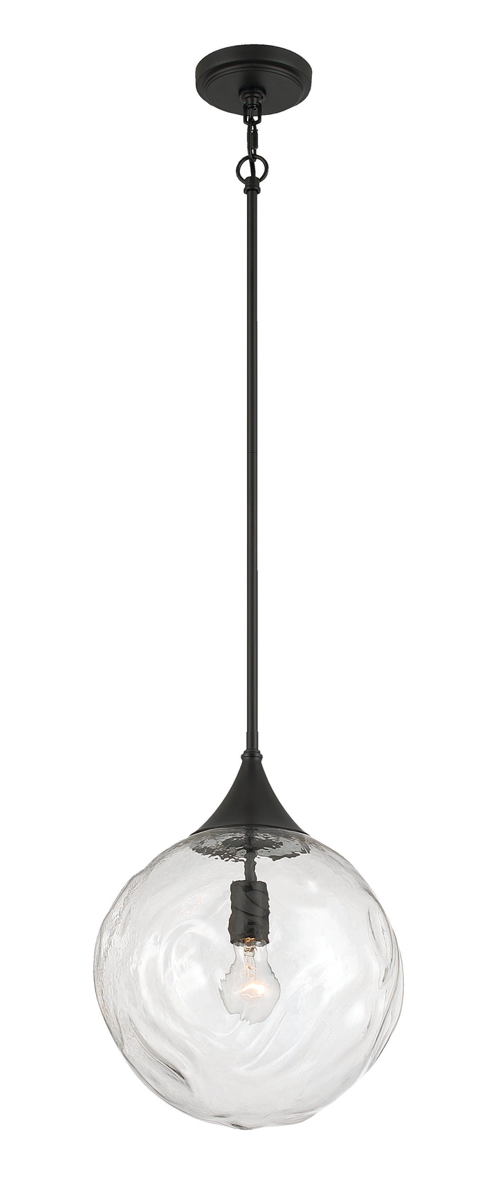 Reflection Pendant in Flat Black by Craftmade
