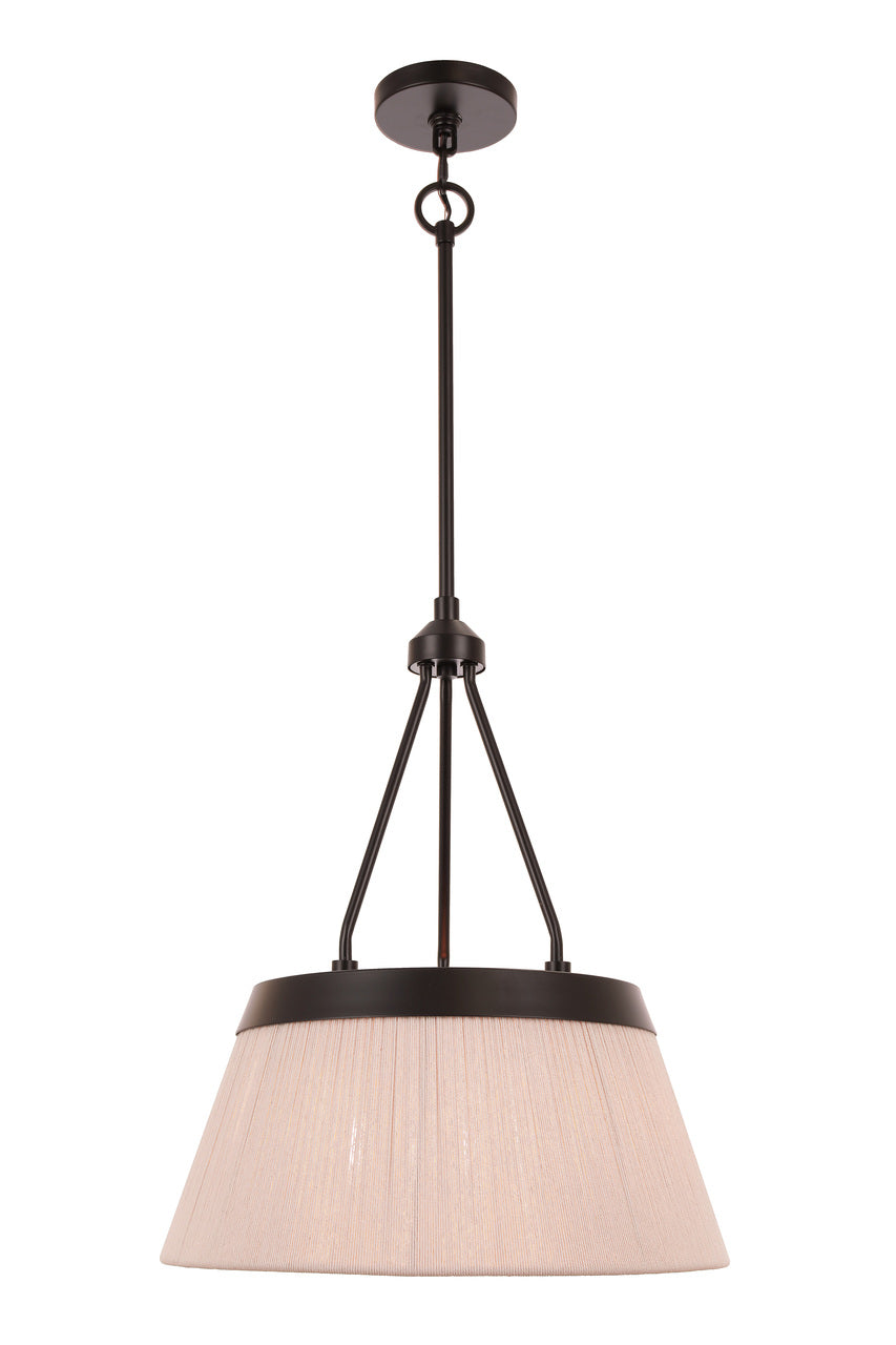 Yates Pendant in Flat Black by Craftmade