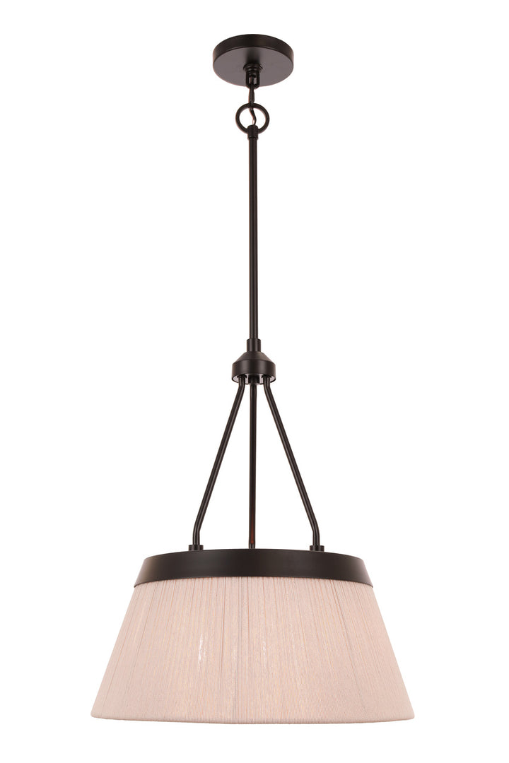Yates Pendant in Flat Black by Craftmade