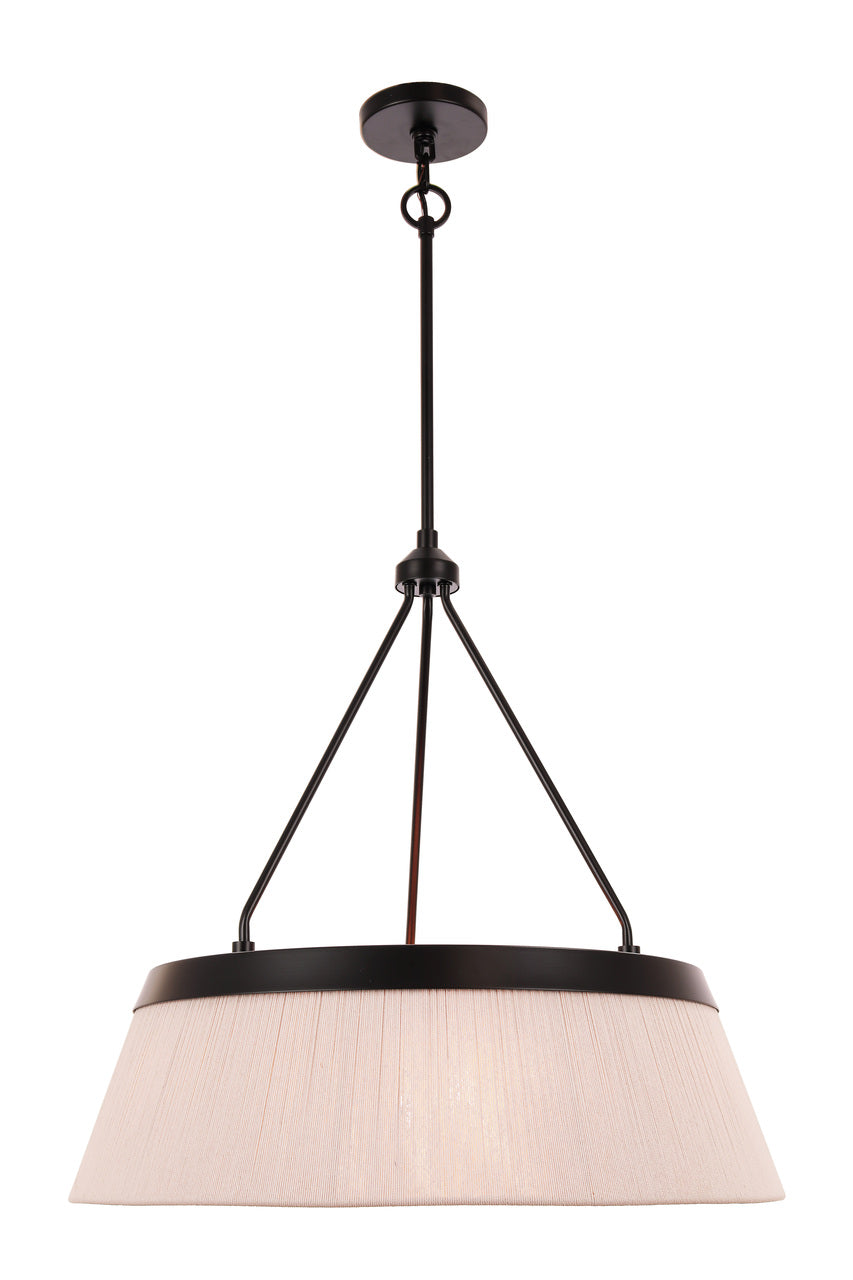 Yates Pendant in Flat Black by Craftmade
