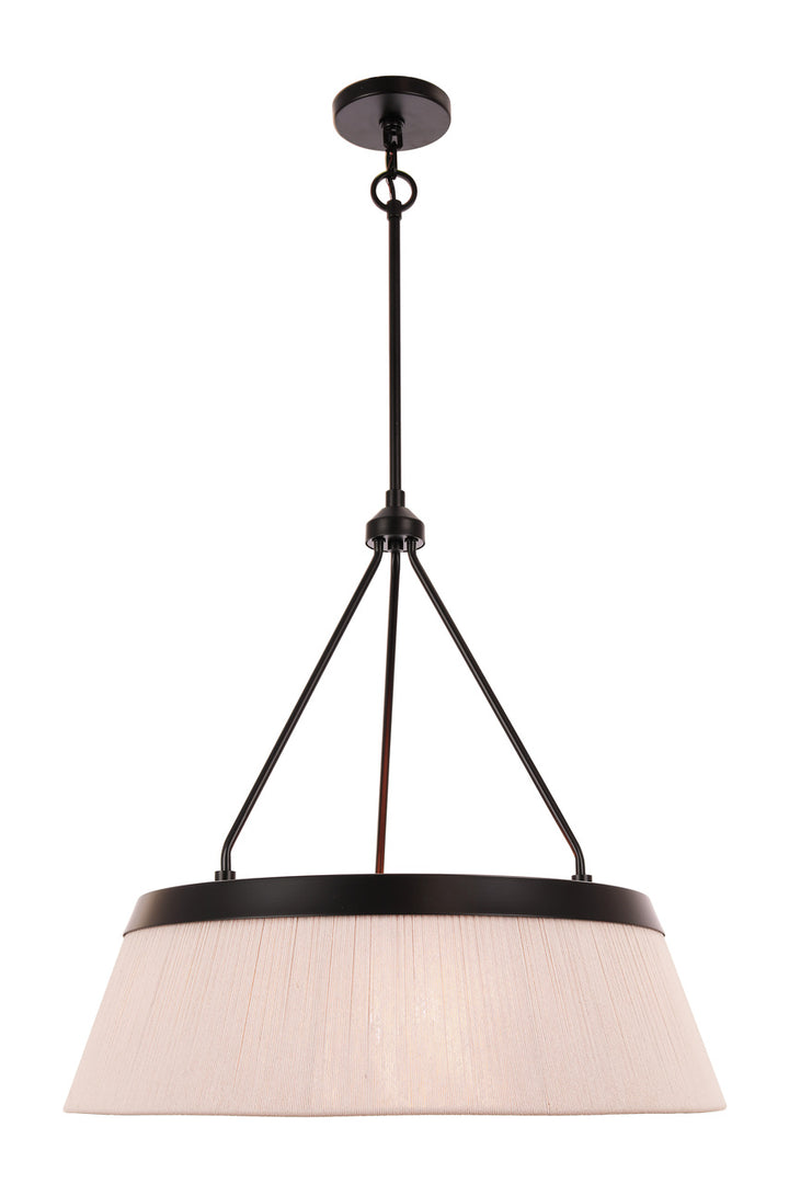 Yates Pendant in Flat Black by Craftmade