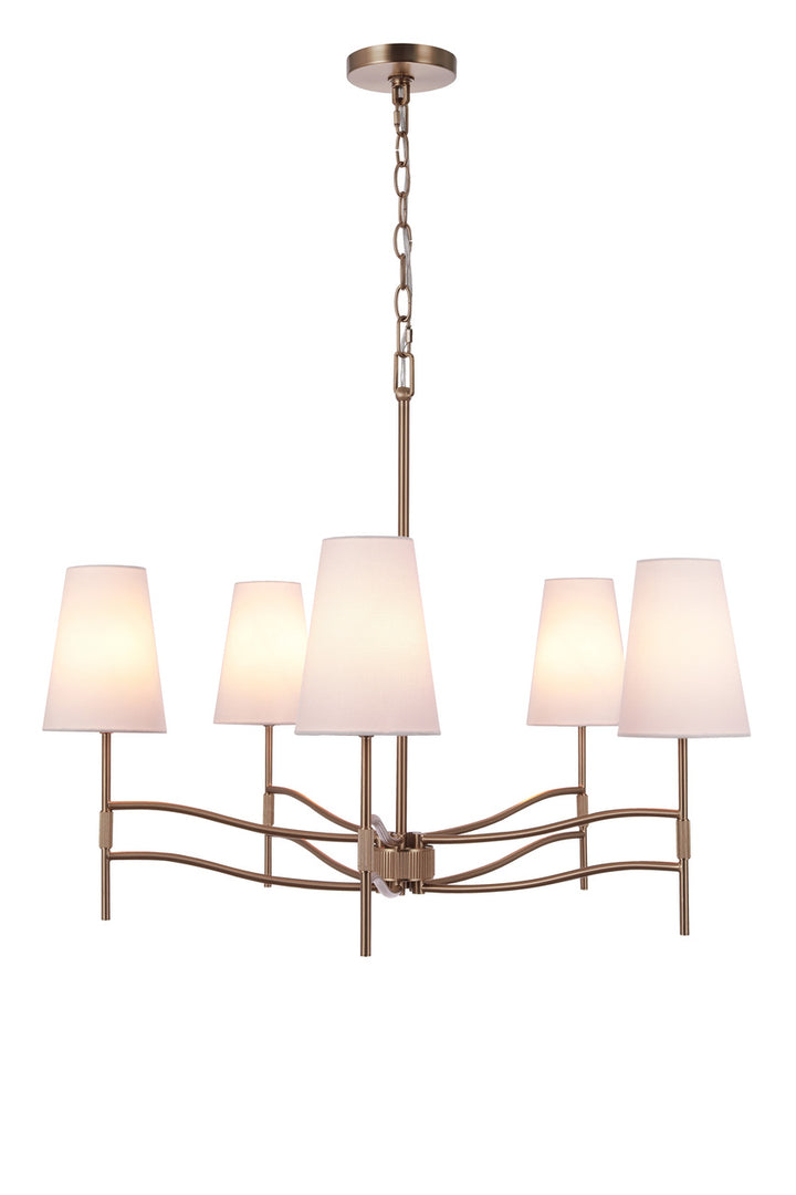 Astor Chandelier in Satin Bronze by Craftmade