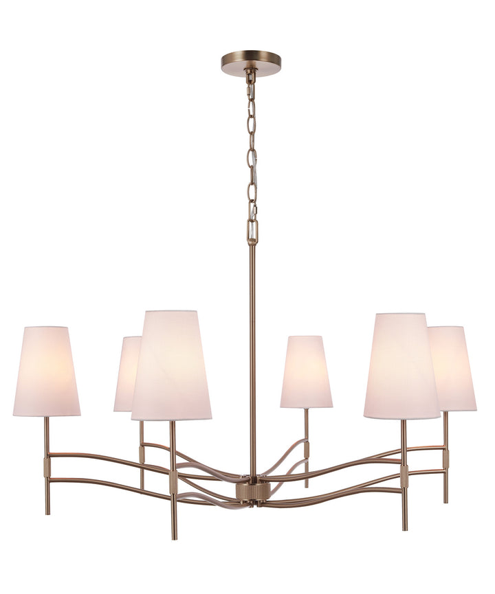 Astor Chandelier in Satin Bronze by Craftmade