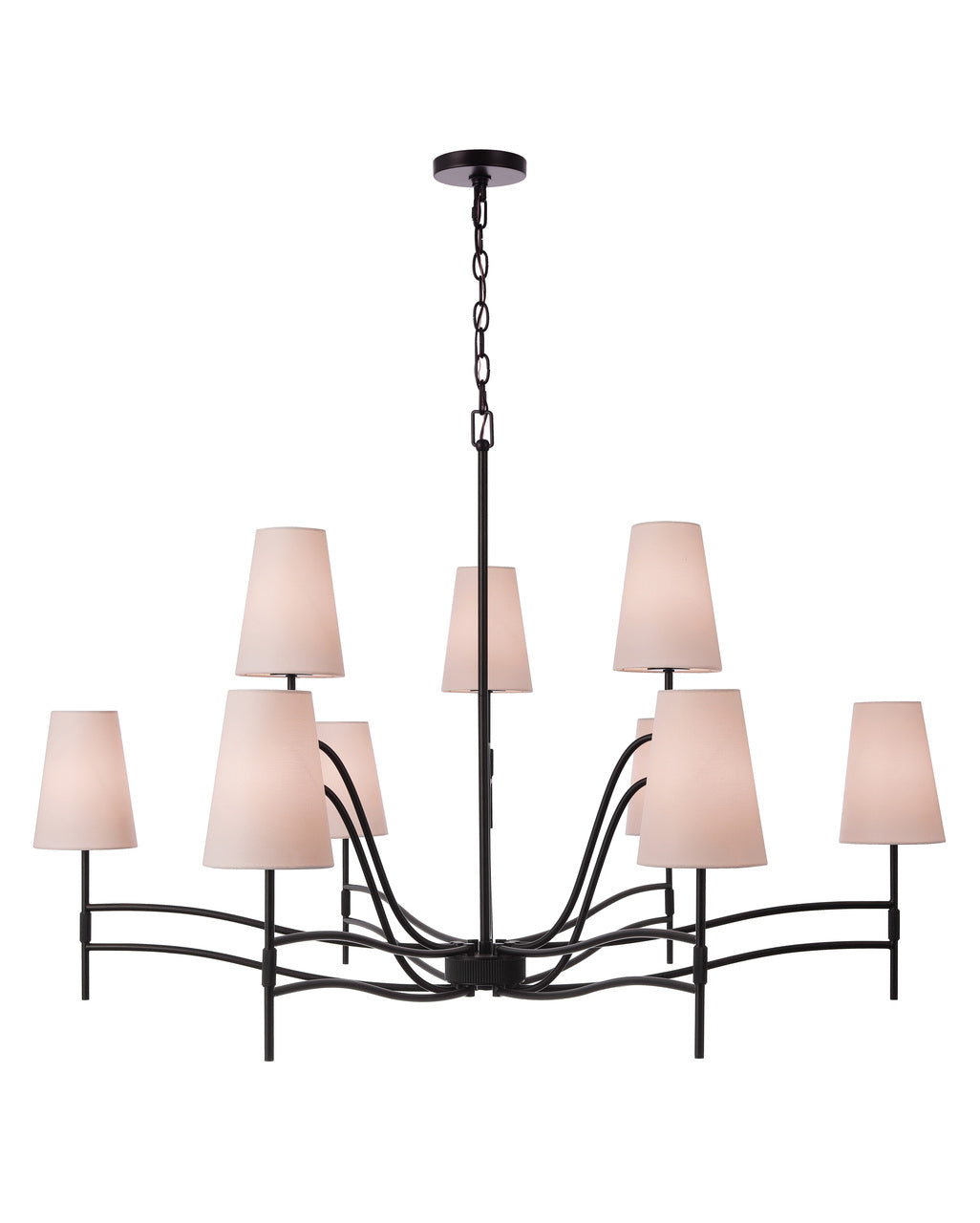 Astor Chandelier in Flat Black by Craftmade