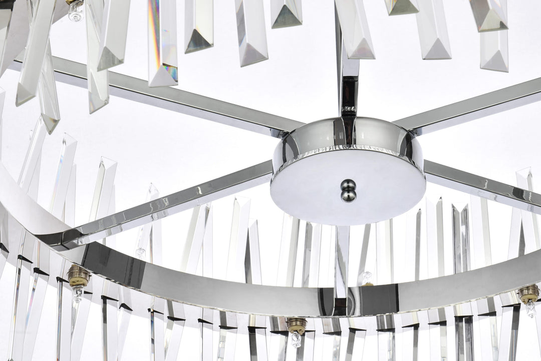 Serephina Crystal Chandelier by Elegant - view 29