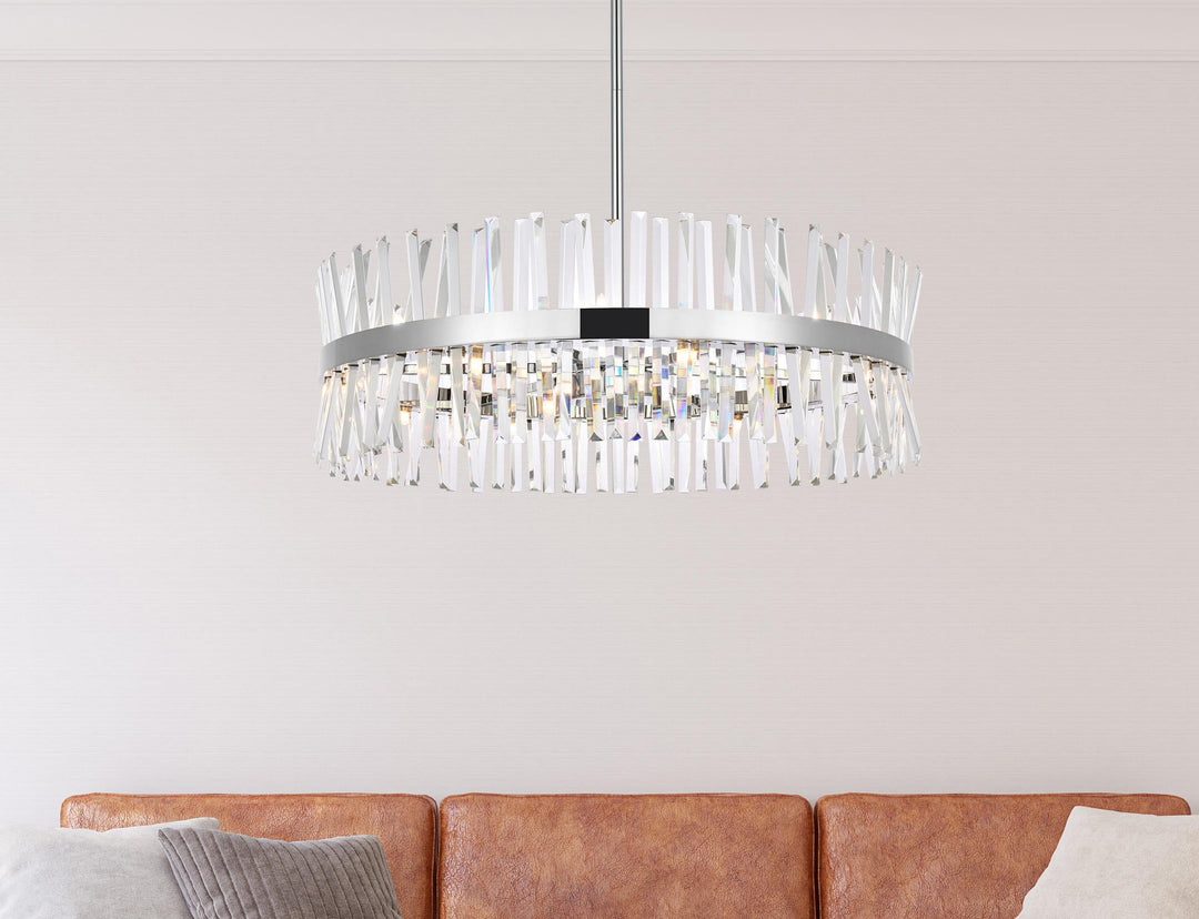 Serephina Crystal Chandelier by Elegant - view 56