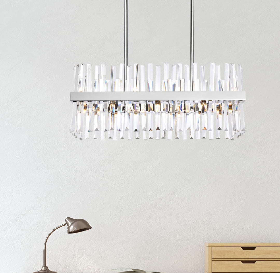 Serephina Crystal Chandelier by Elegant - view 8