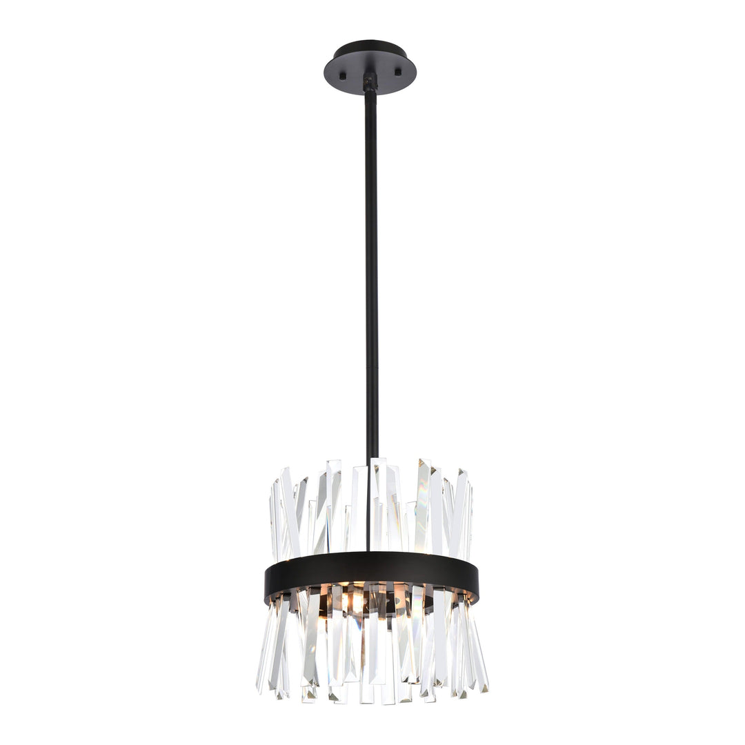 Serephina Crystal Pendant in Black by Elegant
