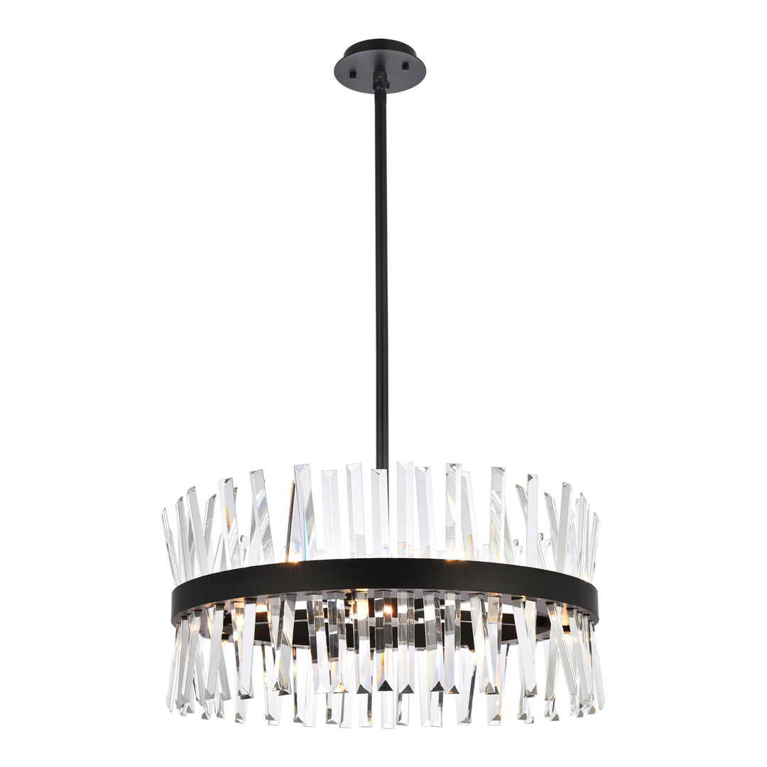 Serephina Crystal Pendant in Black by Elegant