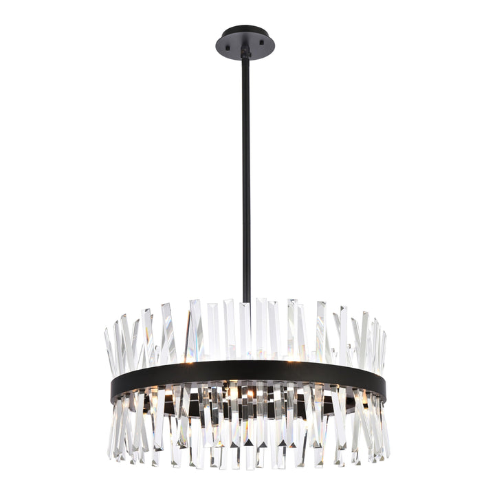 Serephina Crystal Pendant in Black by Elegant
