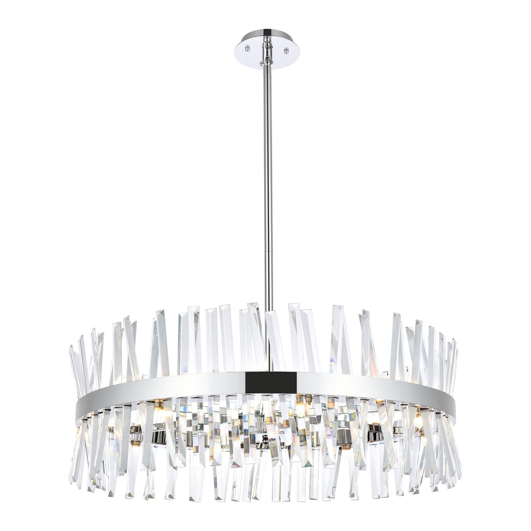 Serephina Crystal Chandelier in Chrome by Elegant